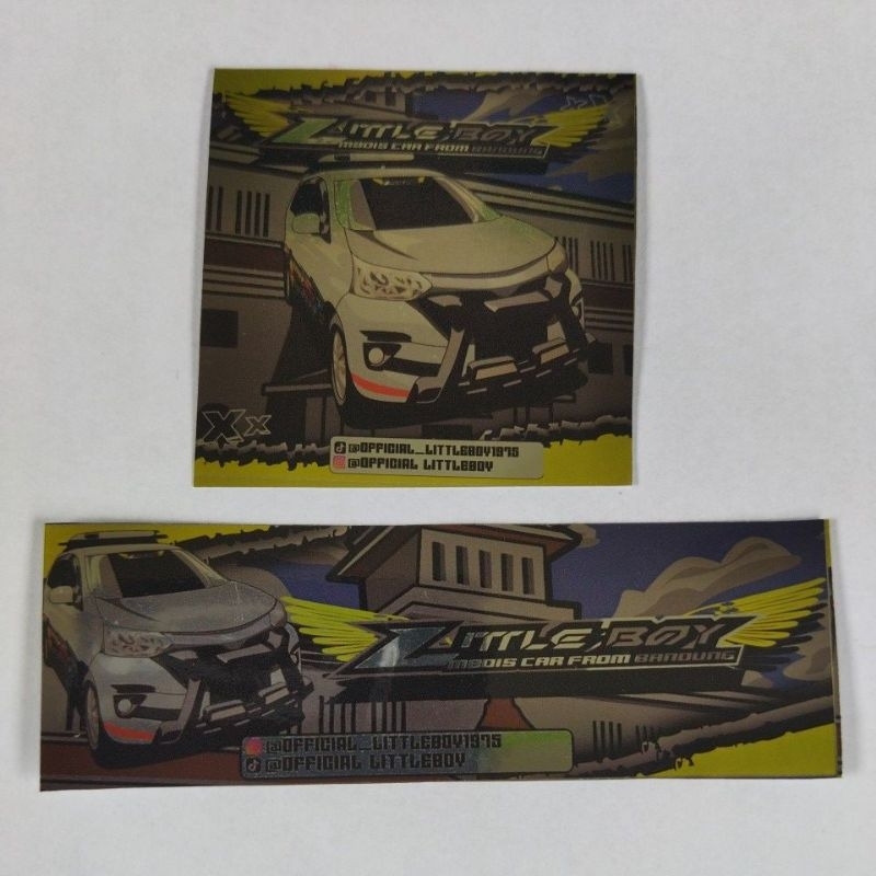 

Stiker paket Little boy hologram 2 pcs