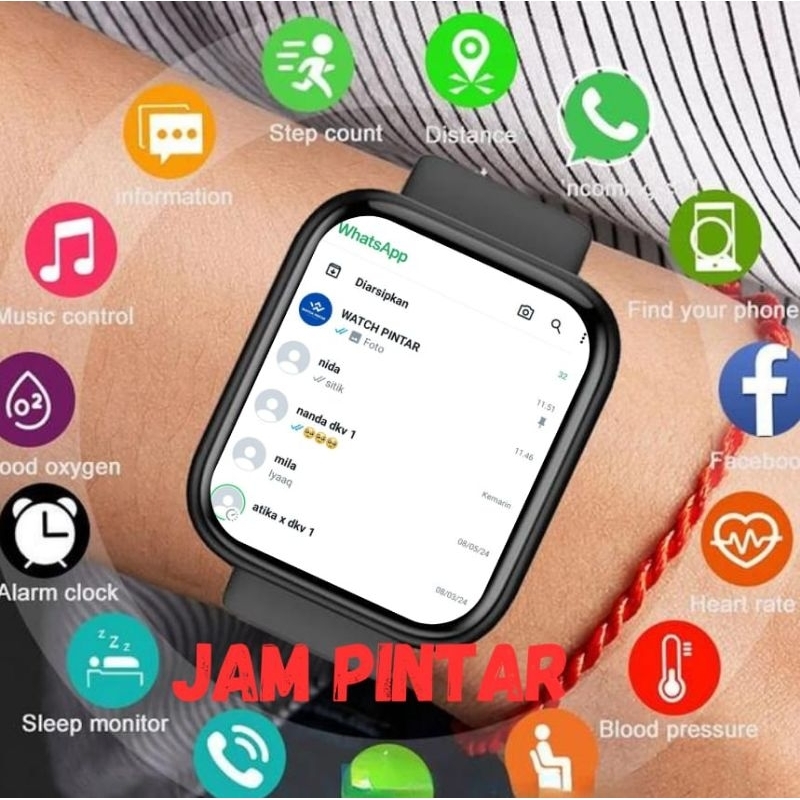 Jam Tangan Hp Android Smartwatch Anak Pria Wanita Dewasa Sport GPS Tracker