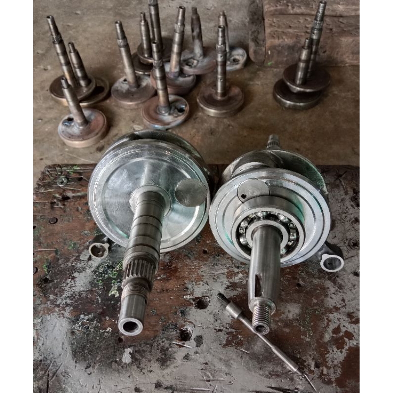 askruk kruk as bandol bandul langkah 53 55 57 60  bonus as pompa oli sdh dibubut langsung dari bengk