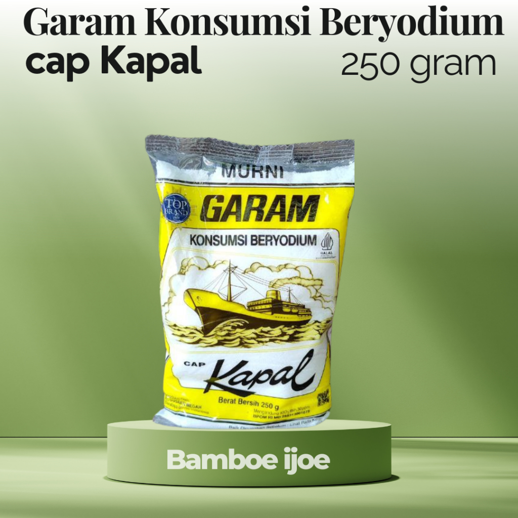 

Garam Konsumsi Beryodium cap Kapal 250 gram