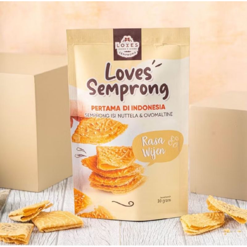 

Kue loves semprong pouch rasa keju/ loves semprong pouch keju