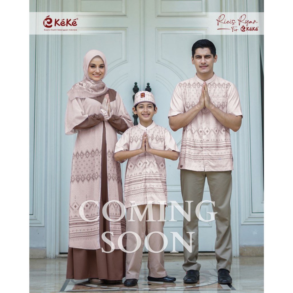 ZELMIRA SERIES 02 LATTE RIA RICIS FOR KEKE BY KEKE BUSANA SARIMBIT KELUARGA COUPLE HARGA PROMO DISKO