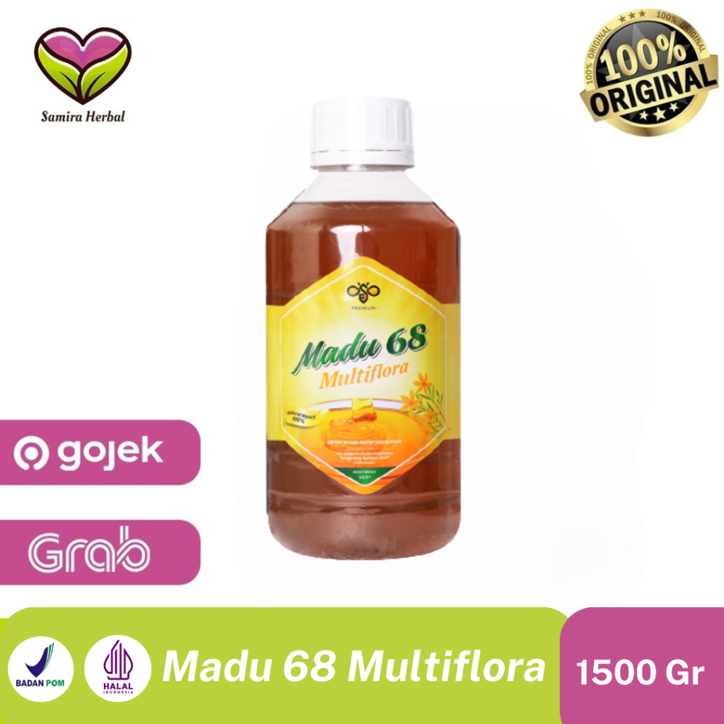 

Madu Multiflora 1500 GR Madu 68 ASLI RESMI