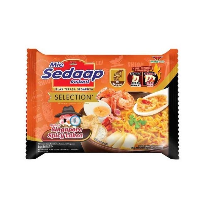 

sedaap mie singapore spicy laksa 83 gr