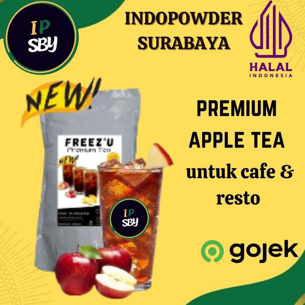 

IDPSBY | PREMIUM APPLE TEA 1KG | Bubuk Minuman APPLE TEA INDOPOWDER FREEZU PREMIUM