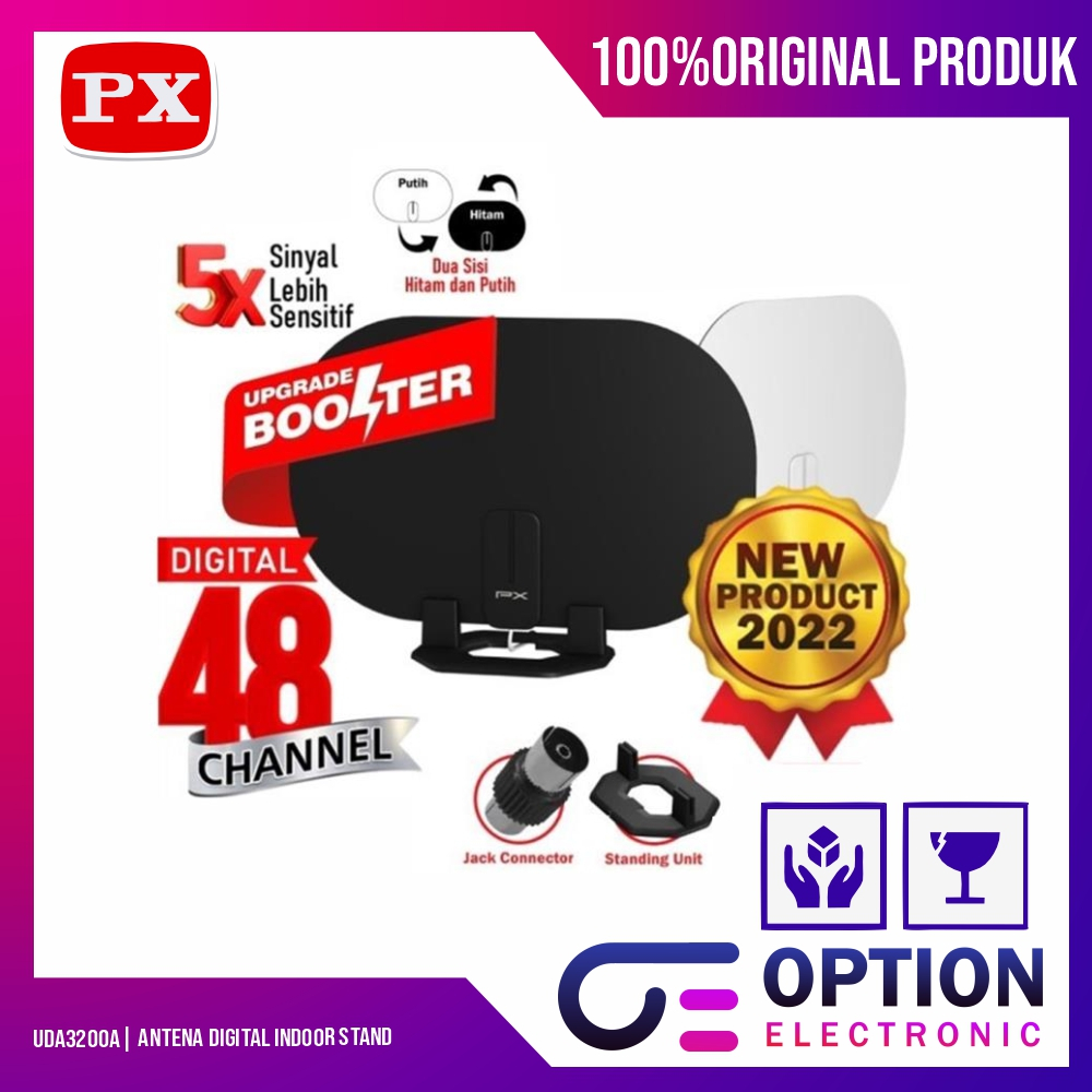 PX UDA3200A / UDA-3200A ANTENA TV DIGITAL INDOOR STAND ORIGINAL