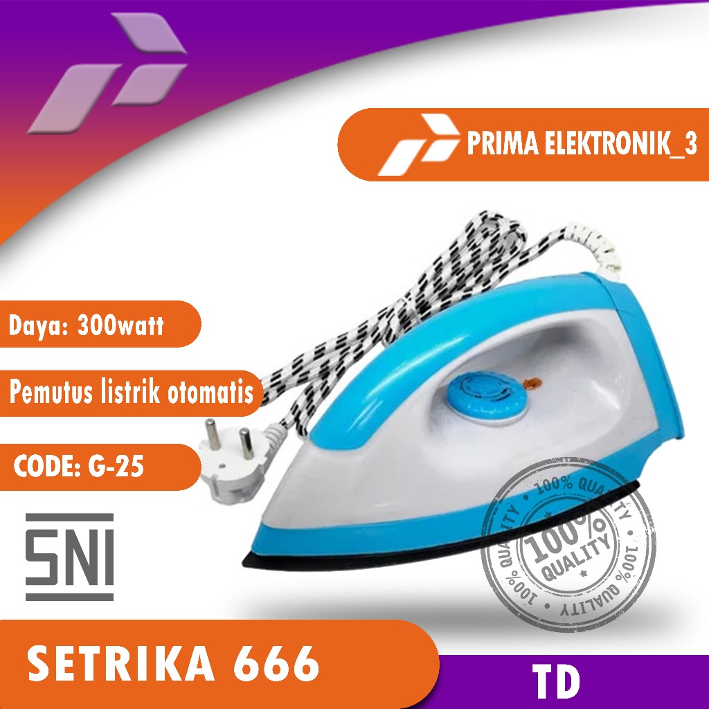 SETRIKA ELECTRIC TRISONIC T-108 PRIMA SHOOP 2 PE 3