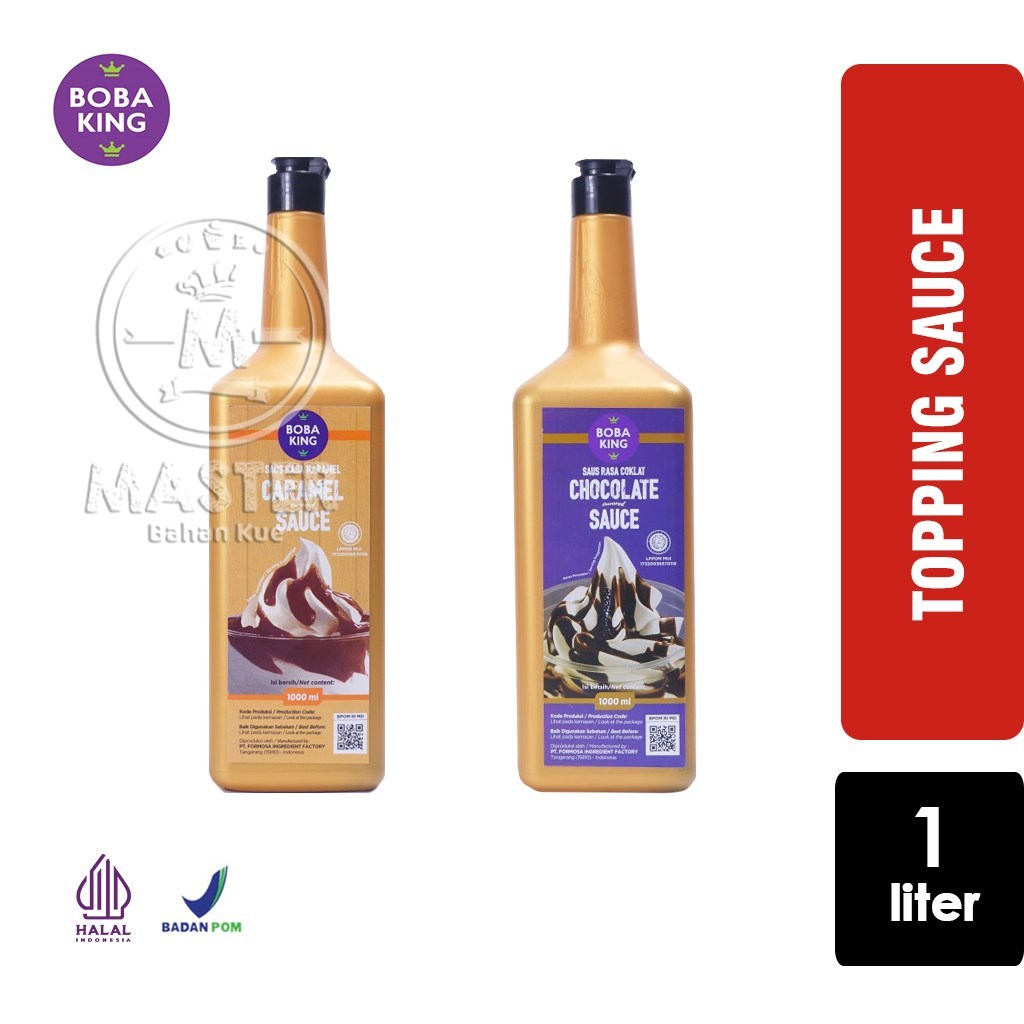 

Saus Caramel / Chocolate Boba King Karamel / Coklat Sauce Topping [Botol 1 Liter]