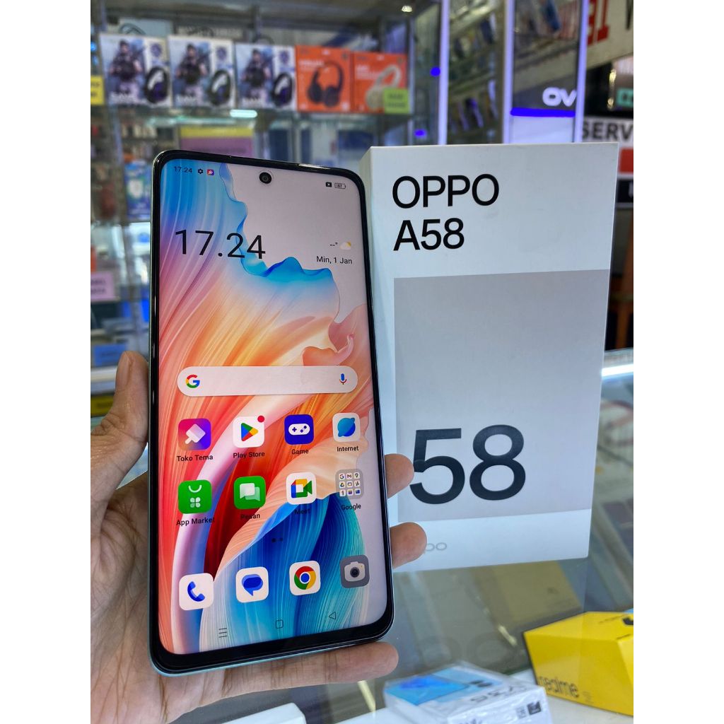 OPPO A58 8/128GB SECOND SEKEN BEKAS RAM 8 INTERNAL 128