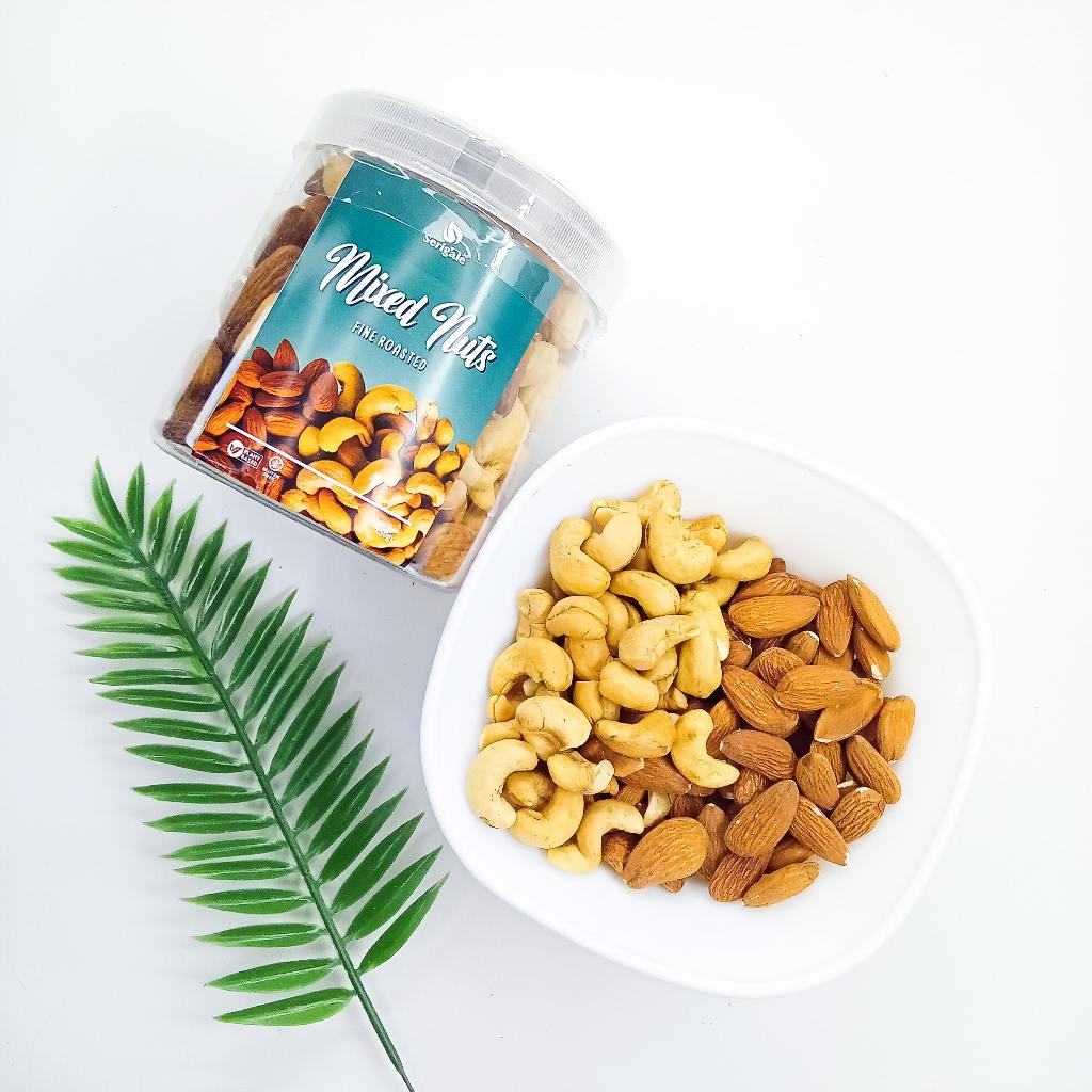 

Mix Roasted Nut l Kacang Mete Almond Panggang Natural Rendah Kalori