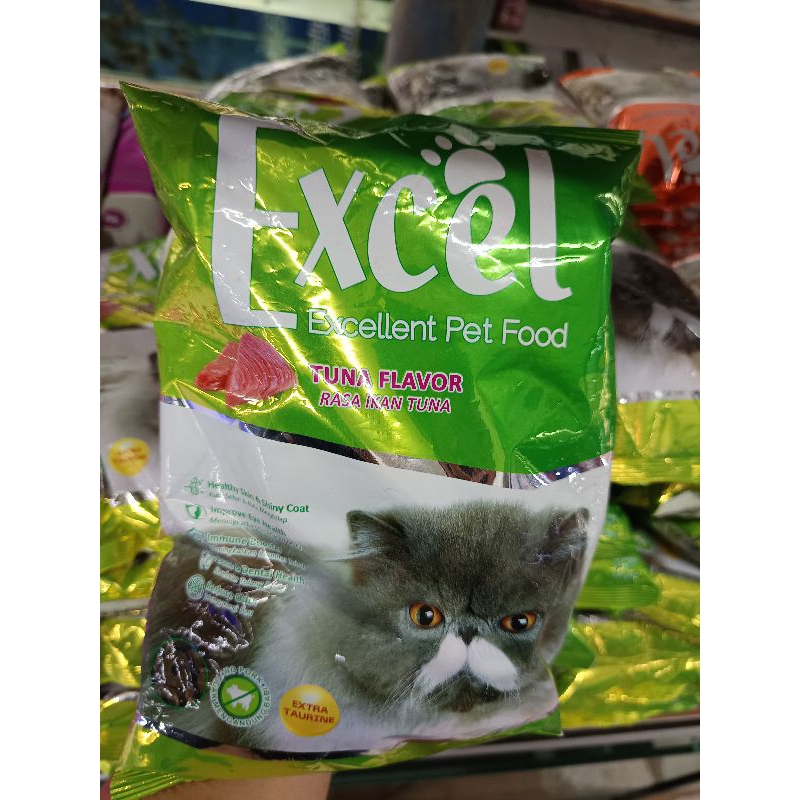 Catfood / makanan / pelet kucing Excel rasa tuna 500gr