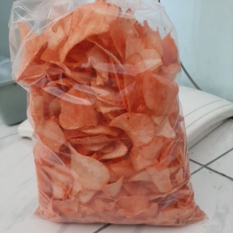 

KRIPIK SINGKONG VARIAN BALADO PEDAS MANIS 500 GRM /1/2 KG.