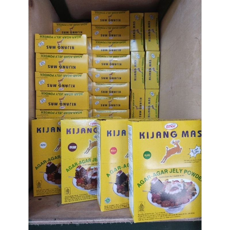 

Ethoz Kijang mas agar-agar powder/ tepung agar-agar / jelly 7 gram 800 cc air