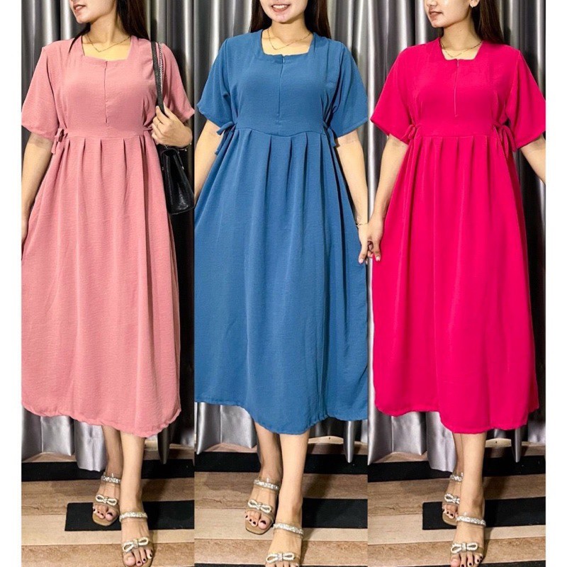 MF - MFS DRESS DASTER CASUAL SELI / KIRANA DASTER AIRFLOW / Dress Ibu Hamil Terbaru / Fashion Remaja