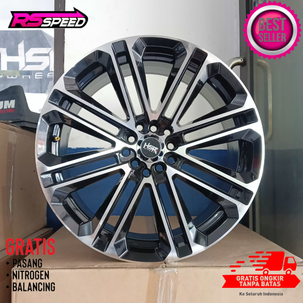 Velg mobil racing HSR ring 18 bisa untuk mitsubishi (expander, outlander) toyota (rush, innova, avan