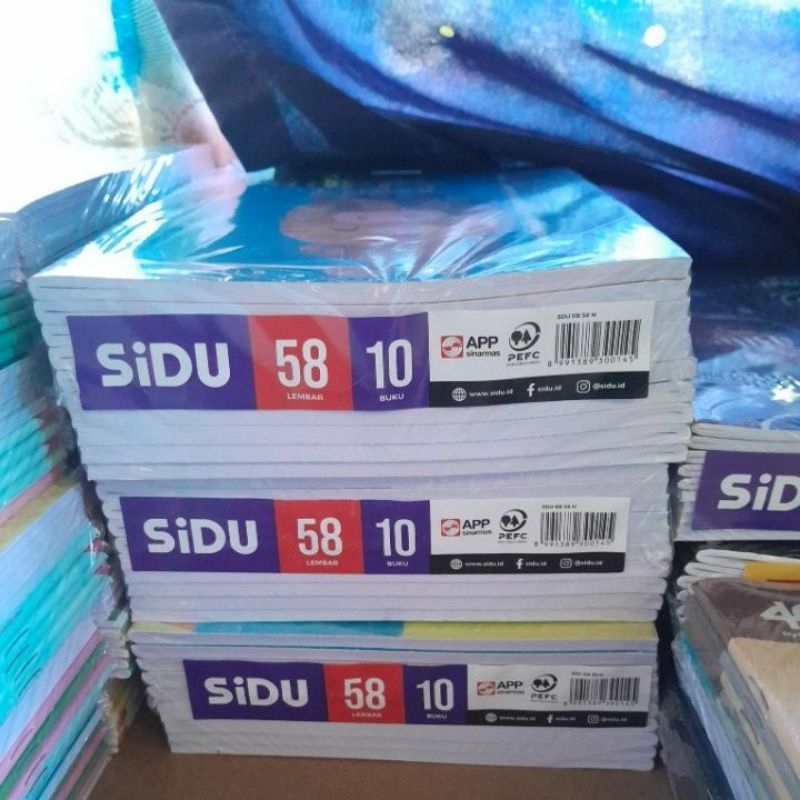 

Buku Tulis Sidu 58 Lembar 1 Pak Isi 10 buku