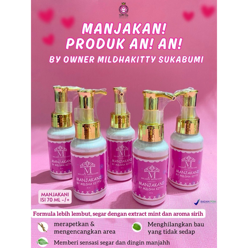 MANJAKANI AROMA THARA TAHARA  TRAVEL SIZE 70ML PLATINUM BY TETEH SULTAN SKINCARE MILDHAKITTY 60ML (1
