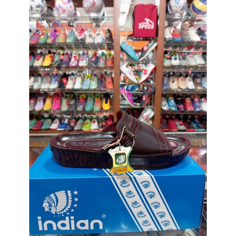 SANDAL MEREK INDIAN BAHAN KULIT 100% ORIGINALA UNTUK PRIA DEWASA UKURAN 38 SAMPAI 43