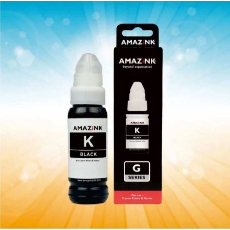 Tinta CANON isi ulang Printer CANON G Series warna BLACK/Hitam, 90 ml Tinta Printer CANON G Series