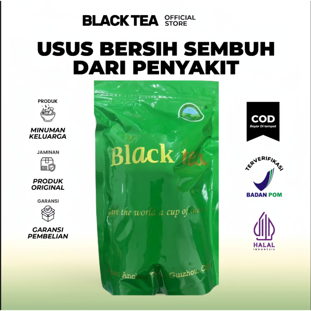 

(MURAH) TEH DETOX BLACK TEA PREMIUM GRADE 250/500gr