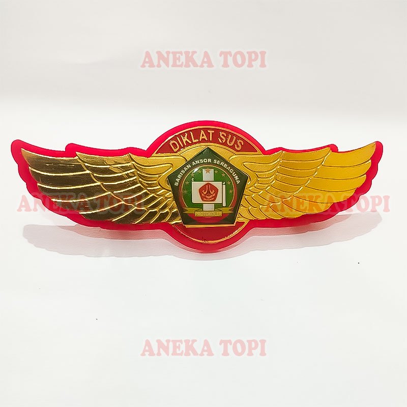 Pin Wing Diklatsus Banser Barisan Ansor Serbaguna Wing Diklatsus Banser Protokoler Akrilik - Aneka T