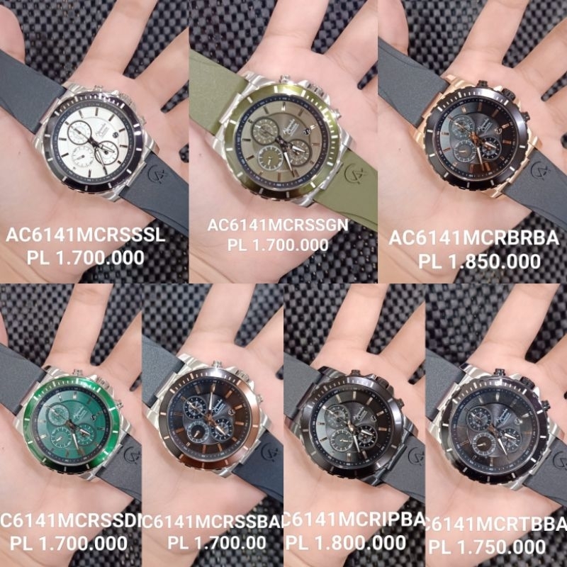 Alexandre Christie Cowok AC 6141 MC Rubber Original