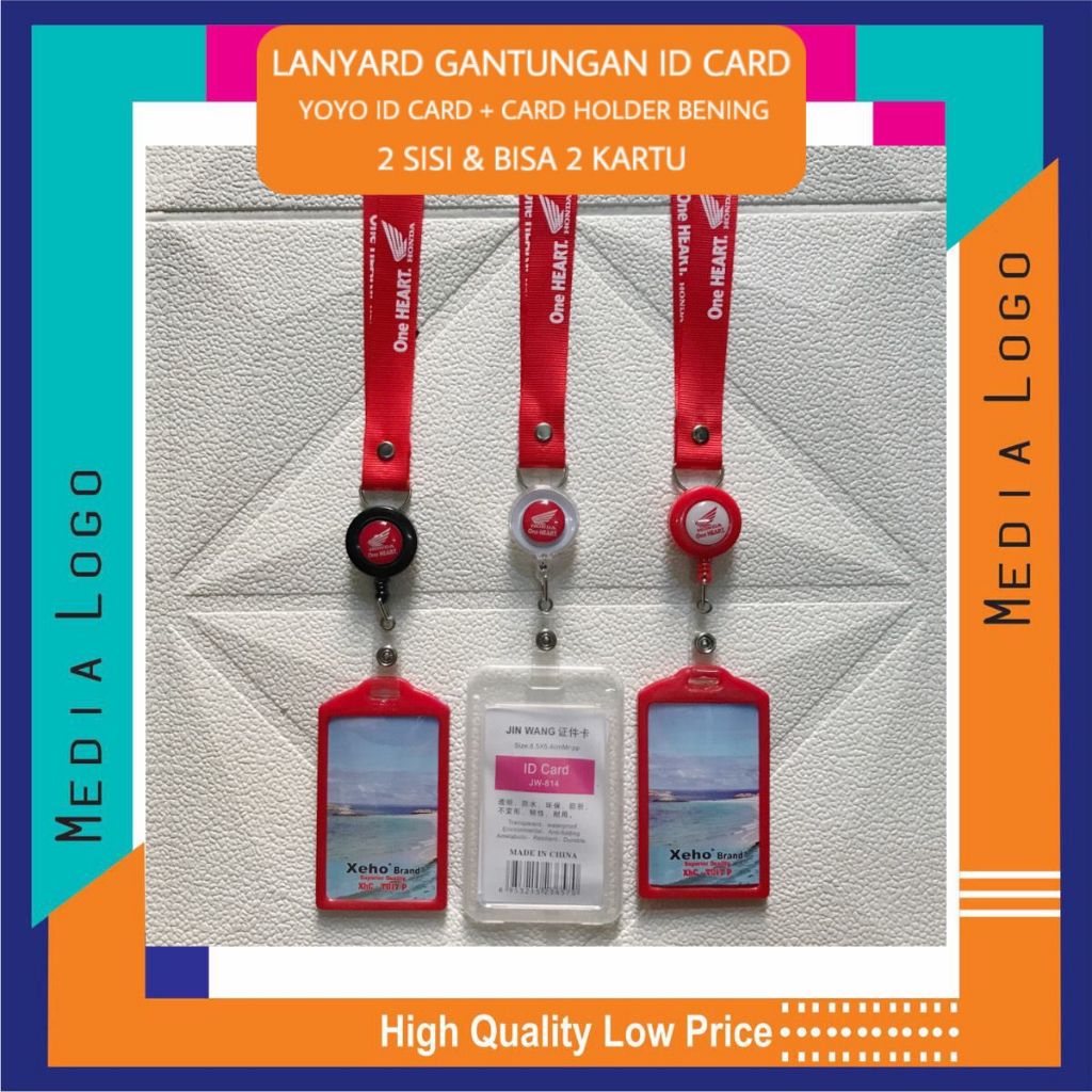 

Honda Motor Lanyard ID CARD/Yoyo Gantungan ID Card (Paket Murah)