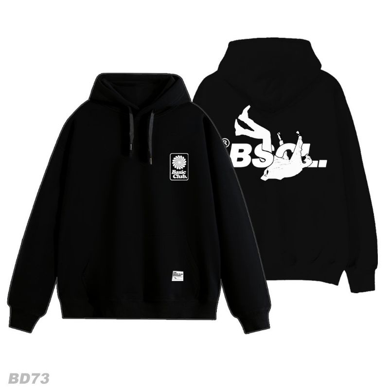 Sweater Hoodie Jumper Oversized Unisex Pria Wanita Black Series | 6 Varian Model Gambar | BCXKP-01