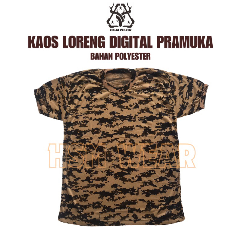 Kaos Loreng Digital Pramuka / Baju Doreng Digital Pramuka