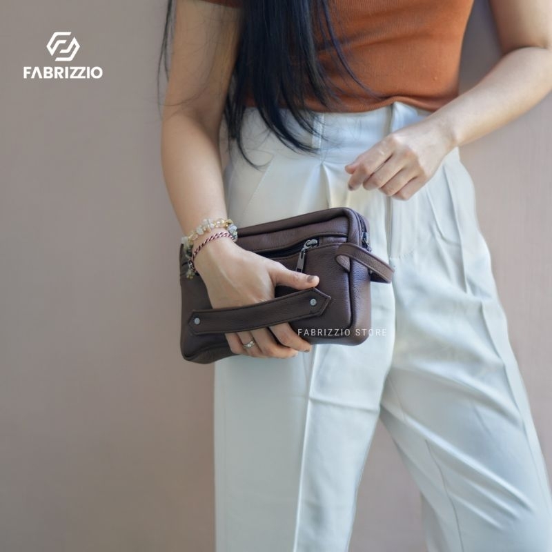 clutch tas handbag kecil HP pria wanita kulit asli fabrizzio store- Coldiac