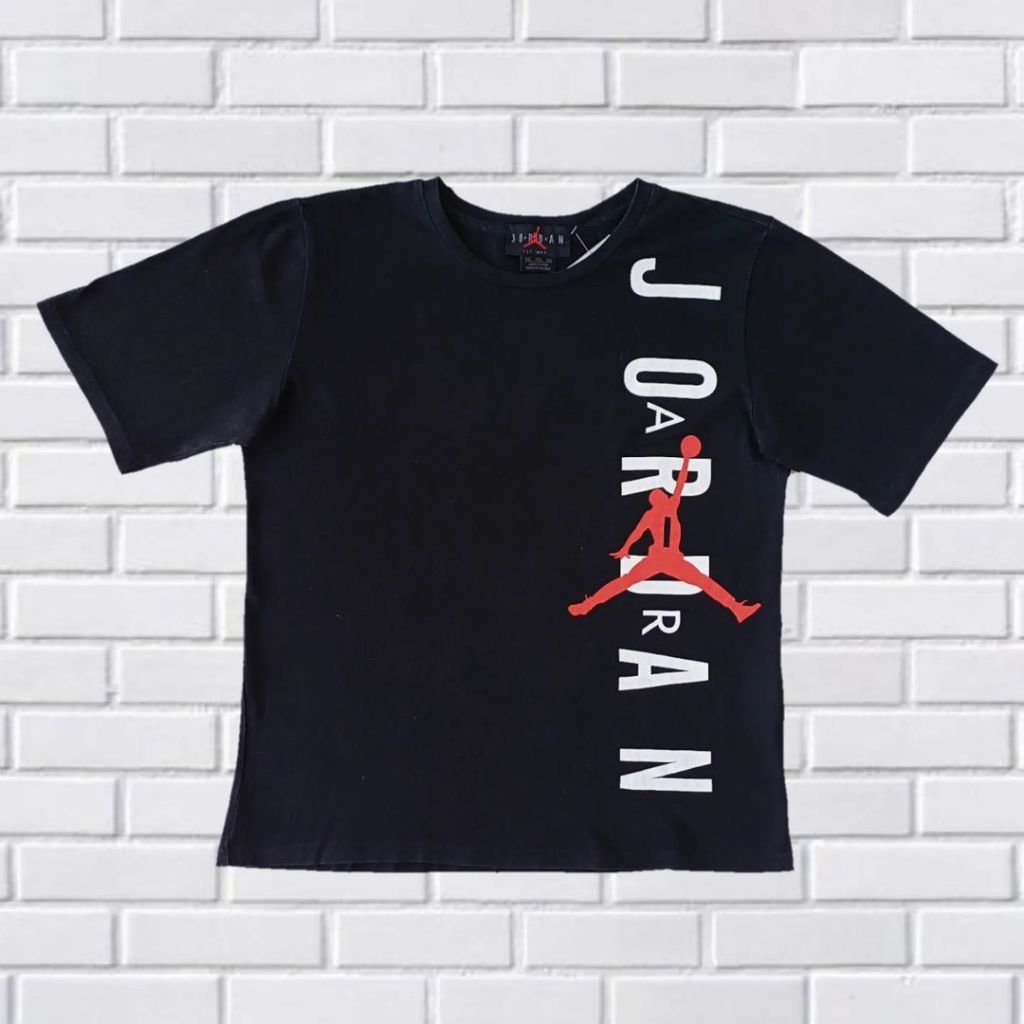 KAOS JORDAN AIR ORIGINAL, SIZE M (SECOND BRANDED) HITAM, TS0350