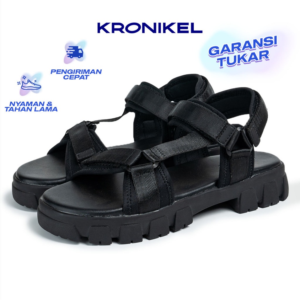 KRONIKEL Kaina Sandal Tali Wanita Kasual