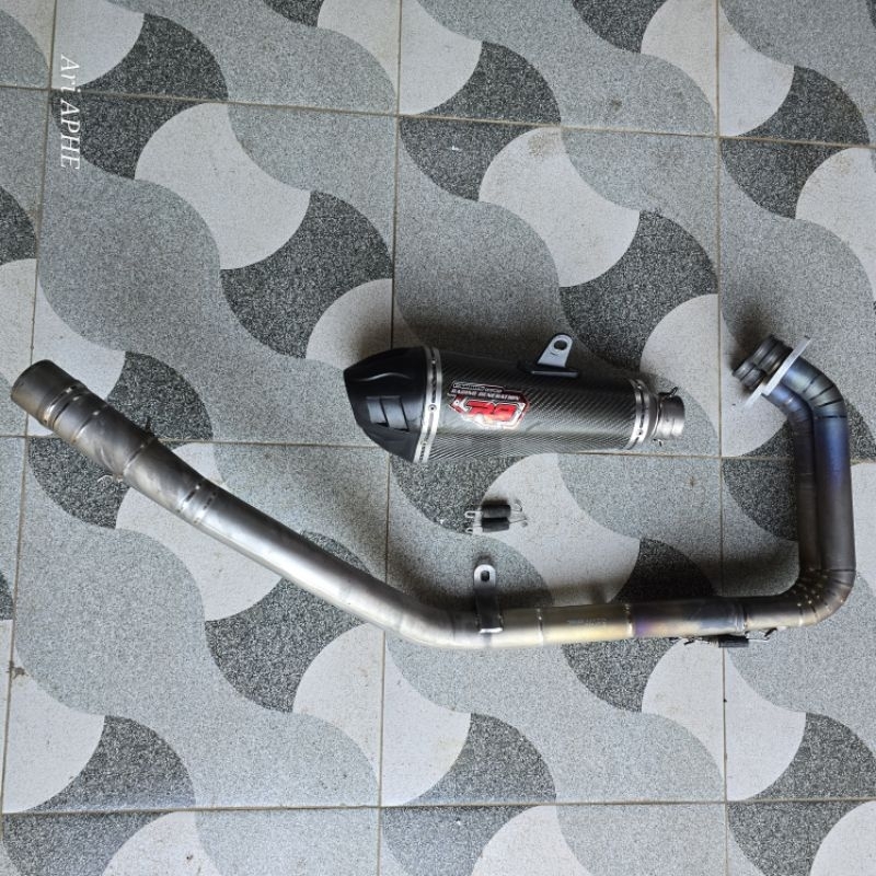 knalpot R9 austin titanium carbon original honda CBR250RR fullsystem cbr 250 rr