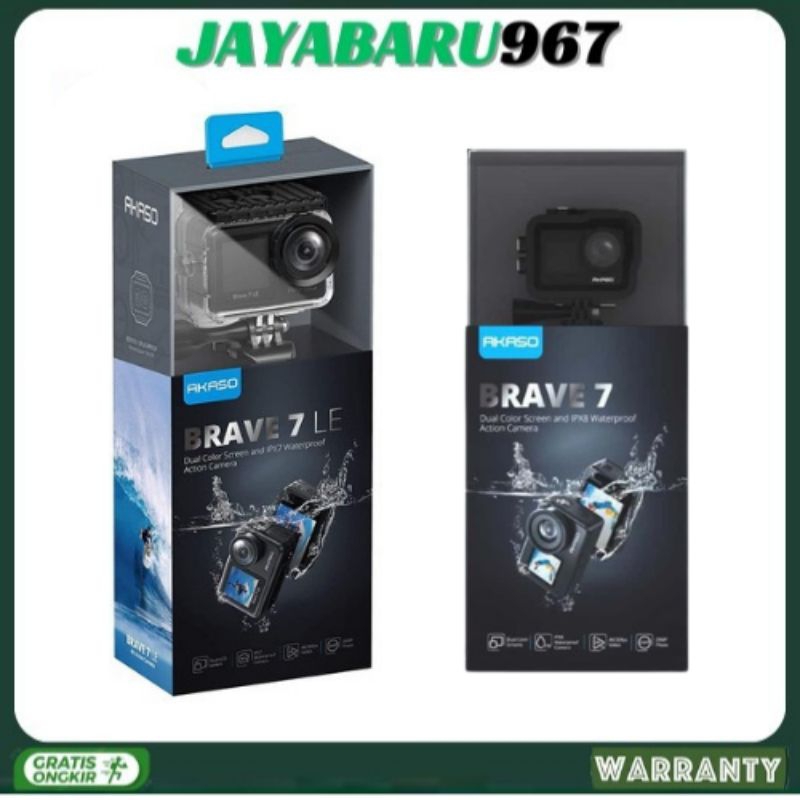 AKASO BRAVE 7/ AKASO BRAVE 7LE/AKASO BRAVE 7 NEW VERSI 4K 30FPS ACTIOM CAM