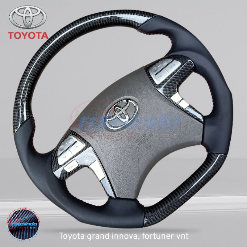 stir, Setir, steering wheel carbon Toyota fortuner vnt, grand innova