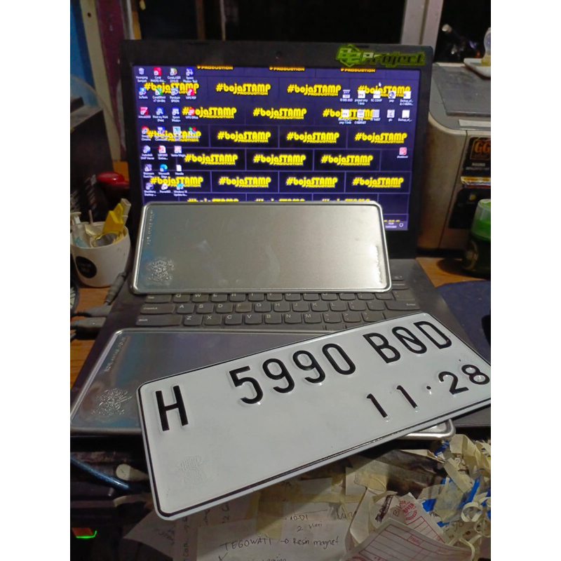 Plat Nomor motor standart samsat