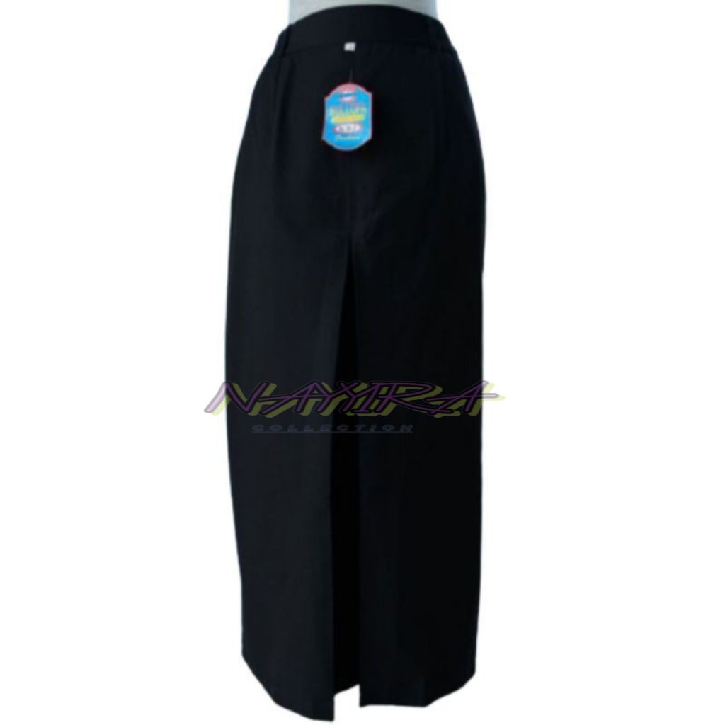 Rok Hitam Span Belah 1/Rok Hitam Meksi A/Rok Hitam Sekolah/Rok Hitam Kerja/Rok Hitam Kuliah Ospek