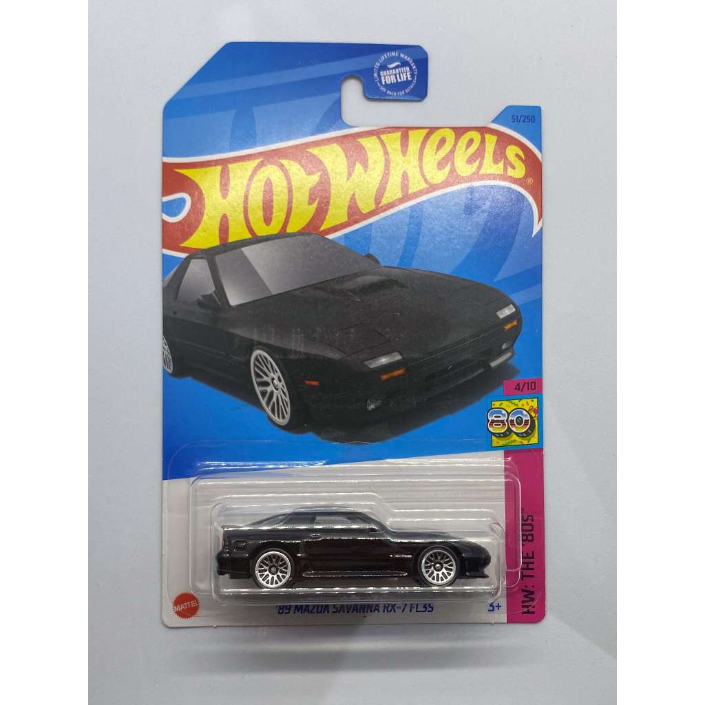 HOT WHEELS 89 MAZDA SAVANNA RX 7 (BLACK) 2023