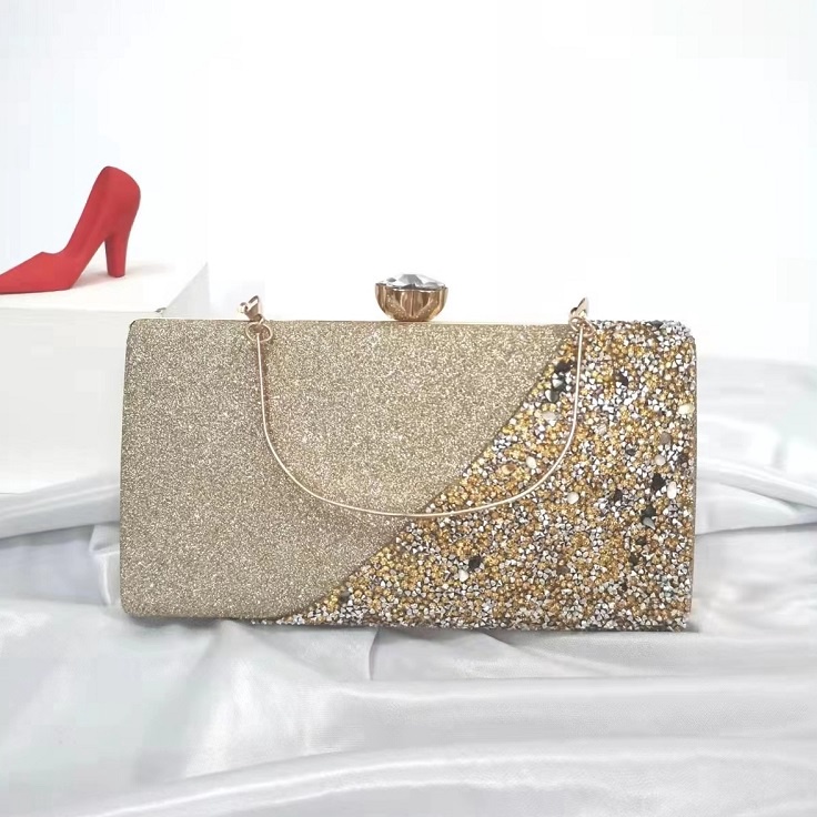 Unggul MVMarvelouz MV79646 Dompet CLUTCH Pesta Wanita Elegant Motif Gliter terbaru 1kg bisa 3 tas su