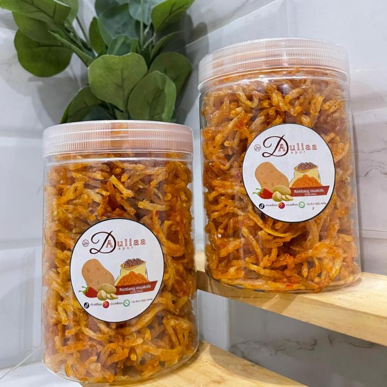 

[Paket beli 2] Kentang mustofa toples 750ml pedas manis enak kriuk