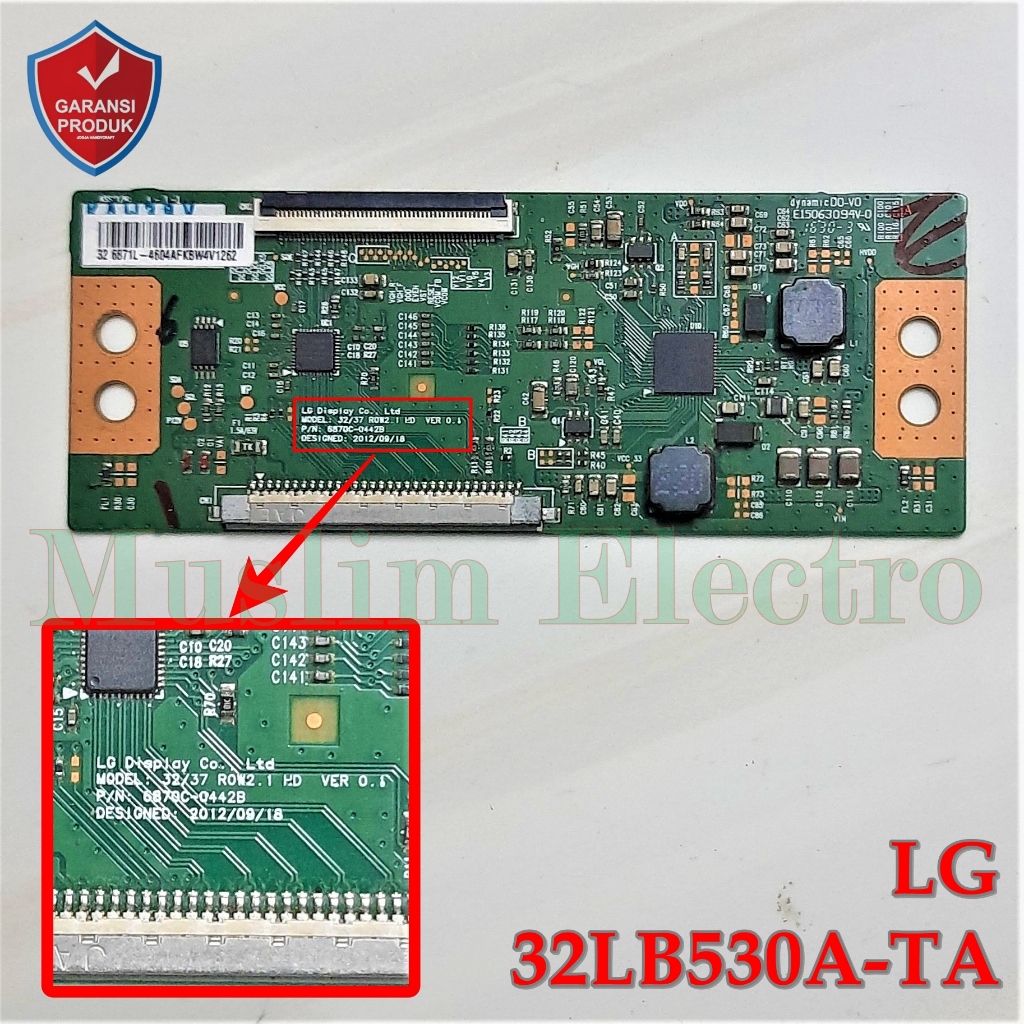 Tcon LED TV LG 32LB530A-TA 32LB530A 32LB530