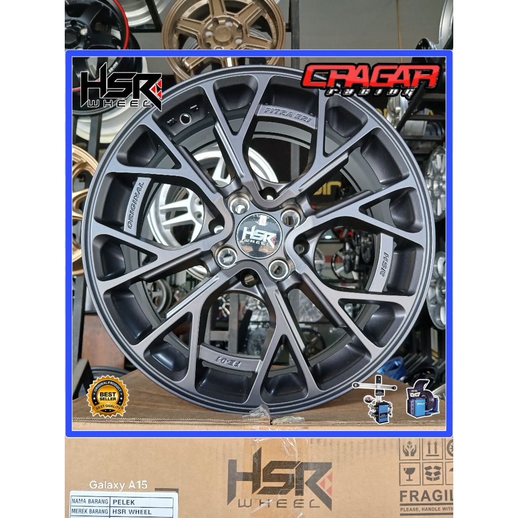 Velg Mobil ORIGINAL HSR R16 Hole 4 Buat Wuling Confero Alvez Binguo Dll - HSR FE 01