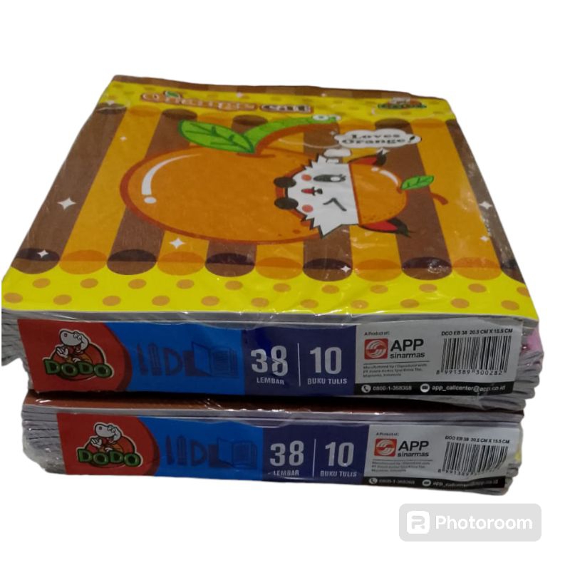 

BUKU TULIS DODO buku tulis Dodo 38lbr (10pcs)