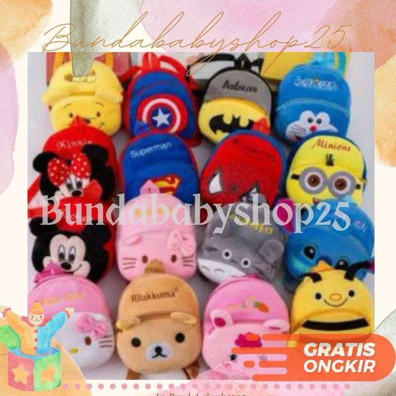 TAS RANSEL KARAKTER ANAK LUCU,Tas Anak Kecil Tas Ransel Anak Tas Karakter Lucu Tas Sekolah Tas Jalan