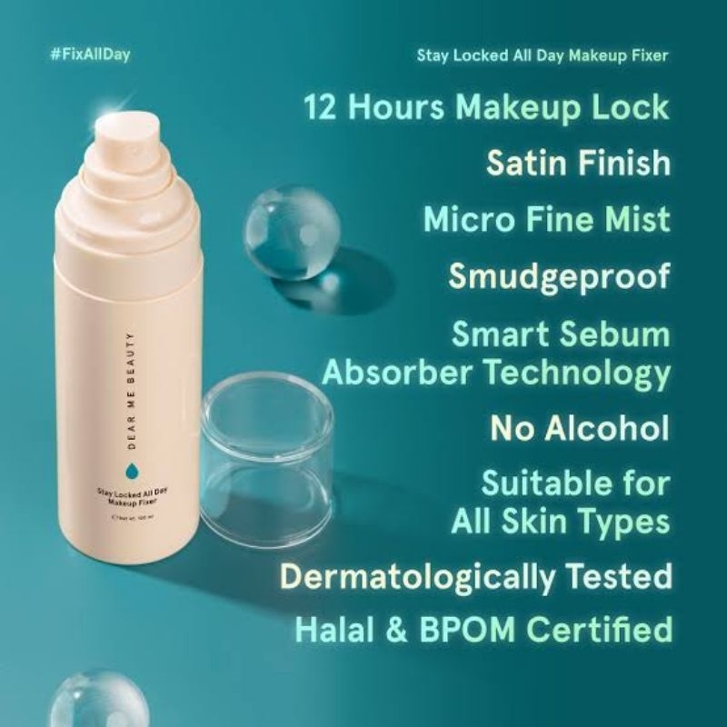 Dear Me Beauty Stay Locked All Day Makeup Fixer