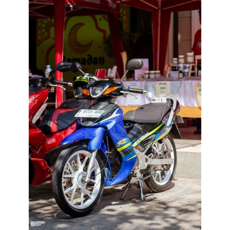 jok satria hiu model roadrace.kulit mbtech