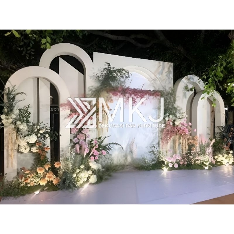 BACKDROP PELAMINAN /PERNIKAHAN /DEKORASI PERNIKAHAN