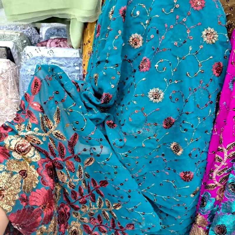 Kain Sari india premium / Bahan sari india termurah guyss...