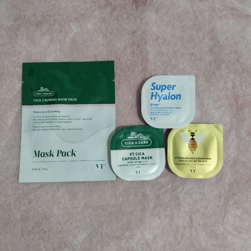 VT Cosmetics Sheet Mask and Capsule Mask