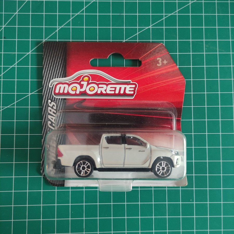 Majorette Toyota Hilux White Putih Blue Biru
